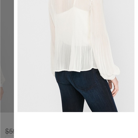 Express Black Fancy Top - Picture 11 of 11